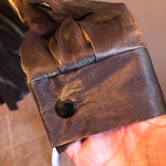 Vintage Gold Black Glam Blouse fromA Personal Touch Size 16W Made in USA - Picture 3 of 6